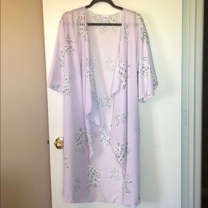 NWOT Lularoe Shirley Kimono Lavendar